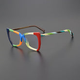 Cameo Acetate Cat Eye Glasses Frame Cat Eye Frames Southood Blue Brown